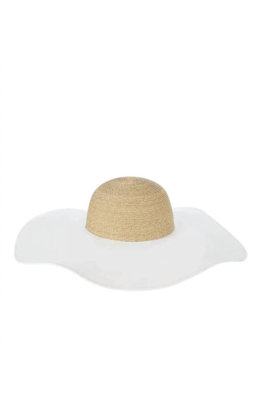 NEW FLORABELLA women's gretchen hat in natural/white